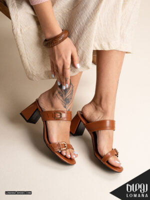 صندل پاشنه دوسگک لومانا - کد 2737