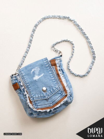 کیف جین رودوشی زنجیری لومانا - کد 2750