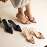 صندل پاشنه سنتونی لومانا - کد 2724