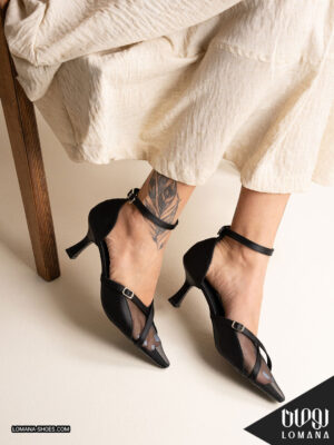 پاشنه توری ضربدری لومانا - کد 2740