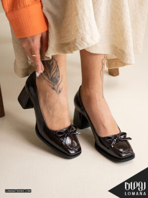 پاشنه ورنی پاپیونی لومانا - کد 2776