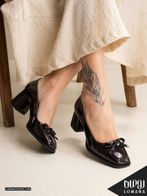 پاشنه ورنی پاپیونی لومانا - کد 2776