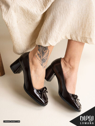 پاشنه ورنی پاپیونی لومانا - کد 2776