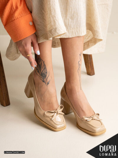 پاشنه ورنی پاپیونی لومانا - کد 2776