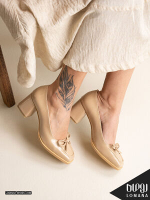 پاشنه ورنی پاپیونی لومانا - کد 2776