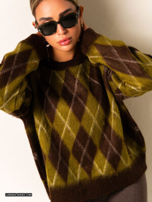 بافت چارخونه یقه گرد - کد 2767