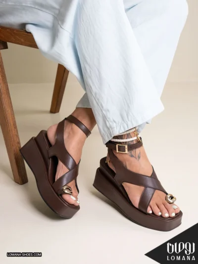 صندل لژدار تابستانه W1 لومانا - کد 2968