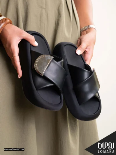 اسلیپر زنانه وارداتی لژدار چسبی X5 لومانا - کد 3030