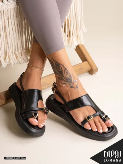 صندل لژدار انگشتی زنانه G8 لومانا - کد 3034